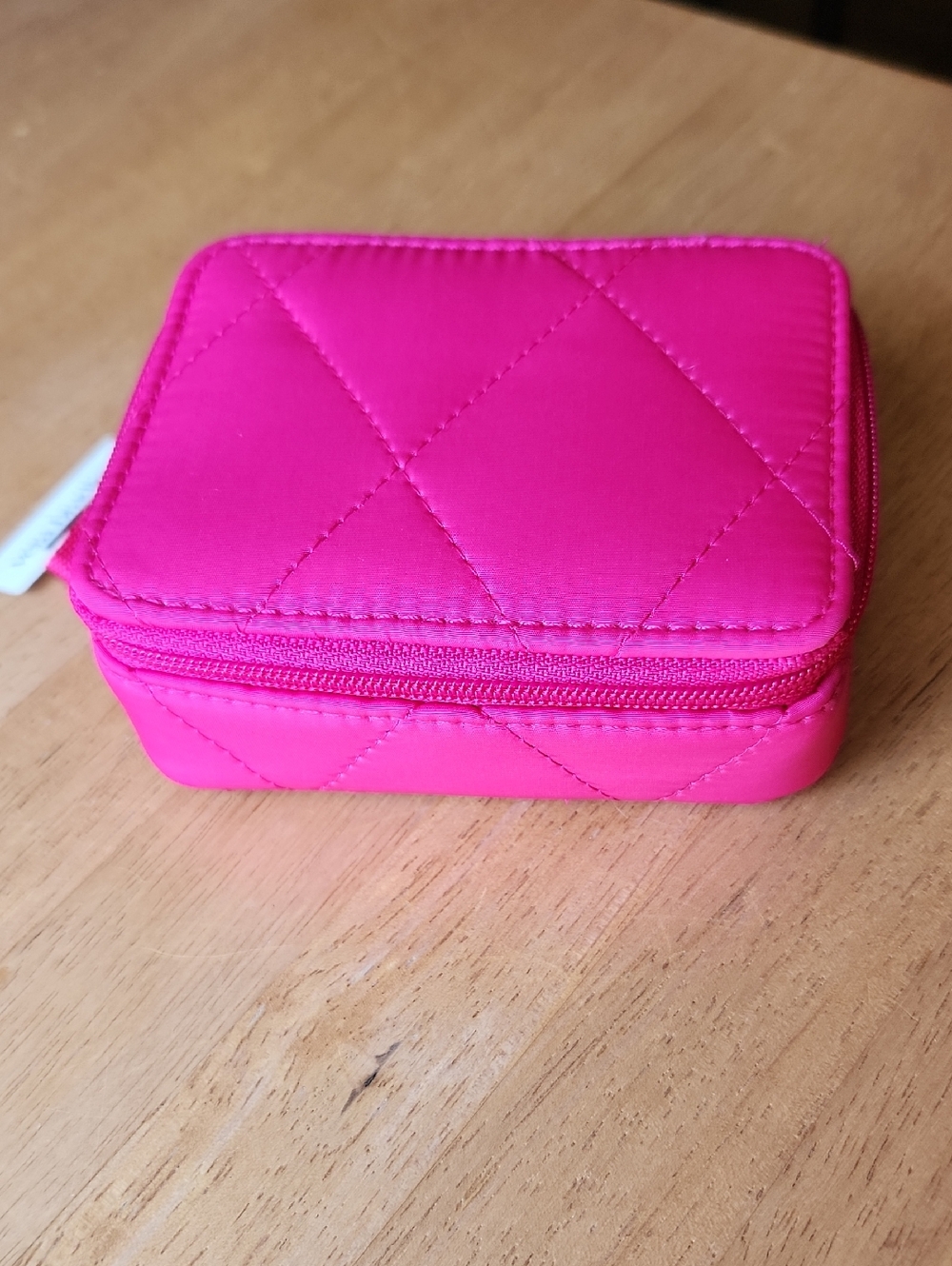 Vera Bradley Ultralight Essential Travel Pill Case Peacock Pink